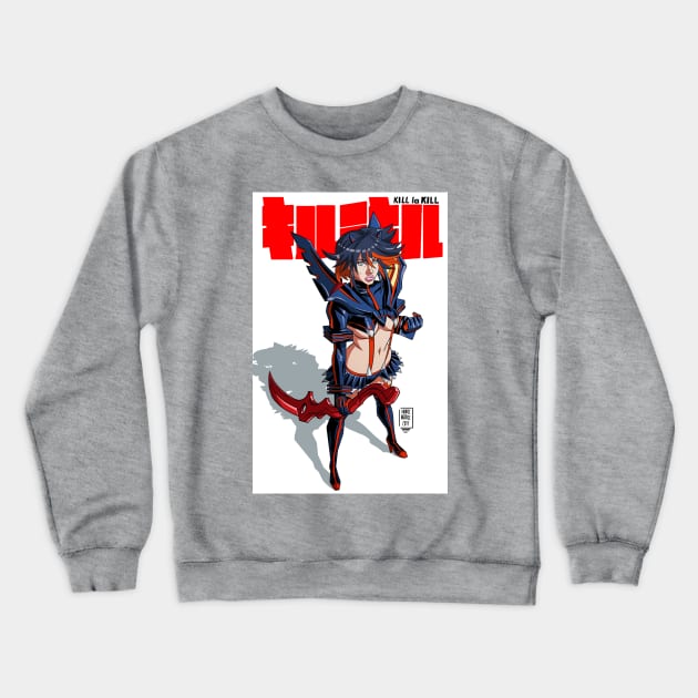 Kill La Kill Fan art Crewneck Sweatshirt by drdre74